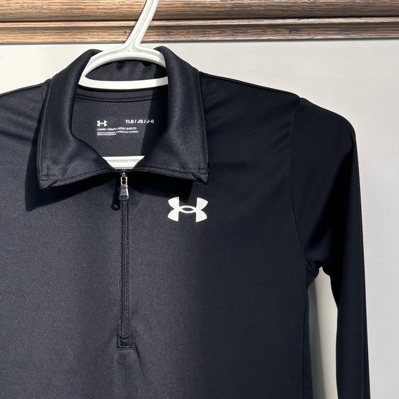 Under Armour Black Performance Zip-up - YLG - Picture 2 of 6